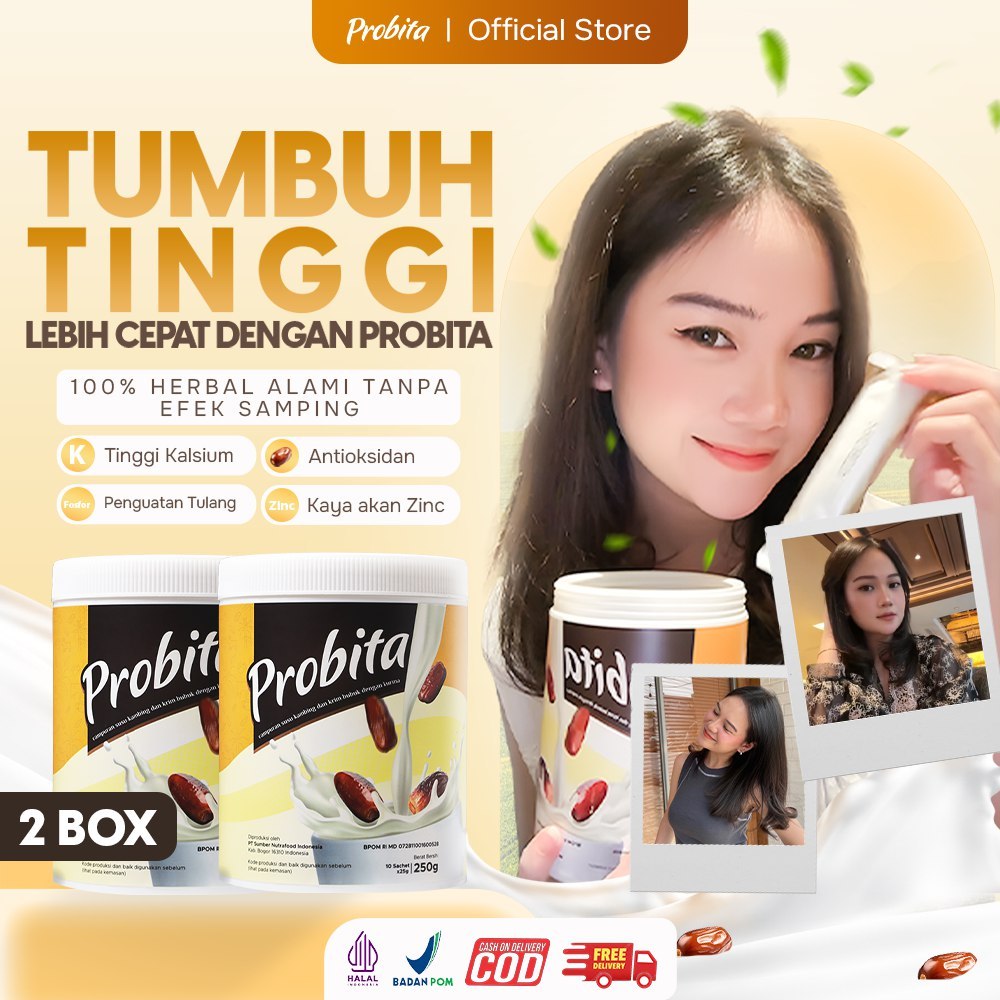 

Probita - Bundling 2 Box Susu Kurma Peninggi Badan untuk remaja - Halal & BPOM