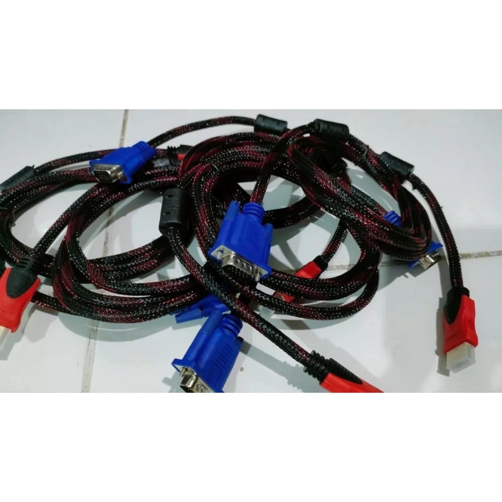 Kabel VGA to HDMI Panjang 1.5meter