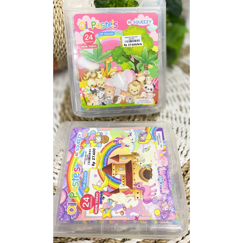 

Crayon Oil Pastels SQUEEZY OP-SQ24W