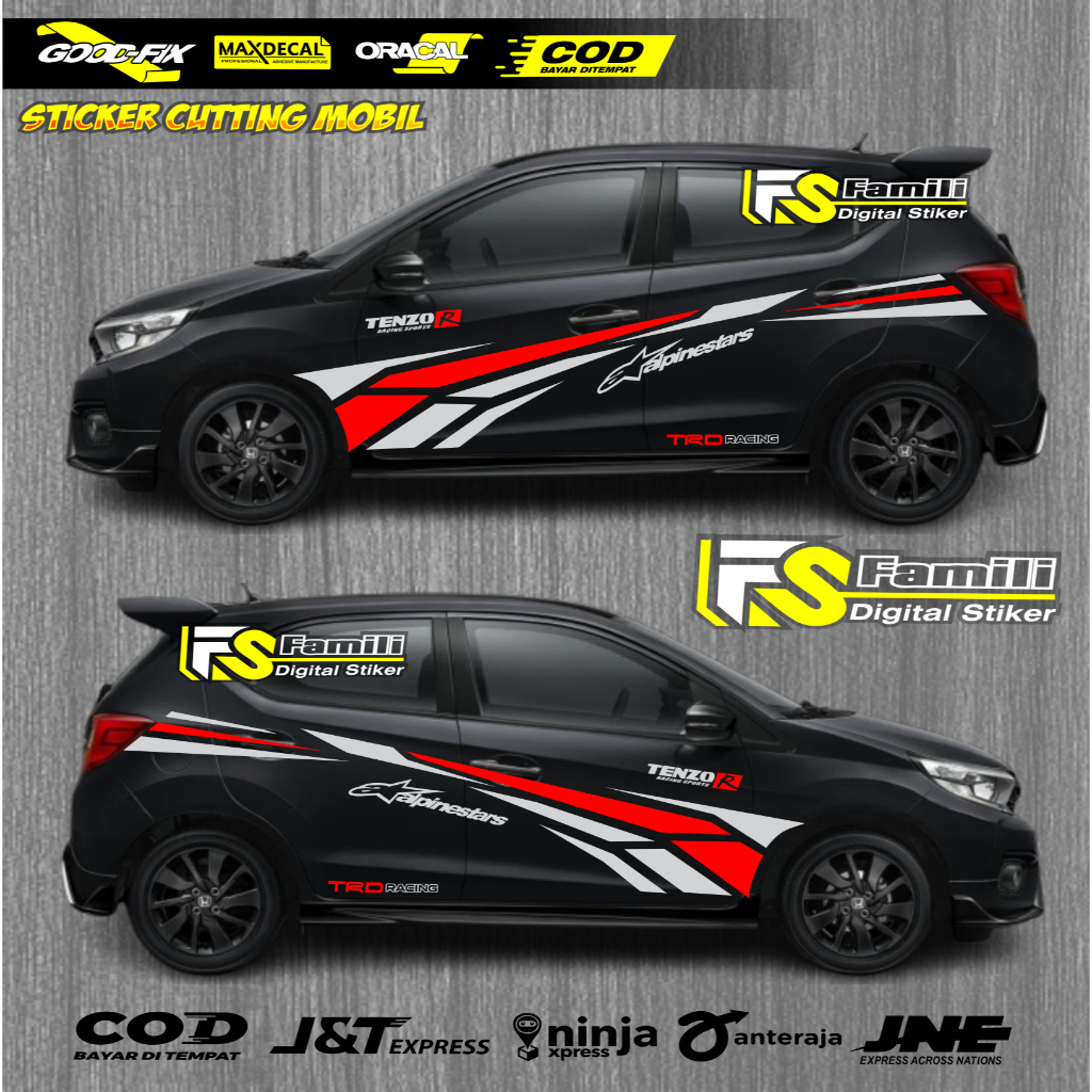 Stiker Mobil Brio Stiker Cutting Honda Brio Stiker Mobil Brio Terlaris