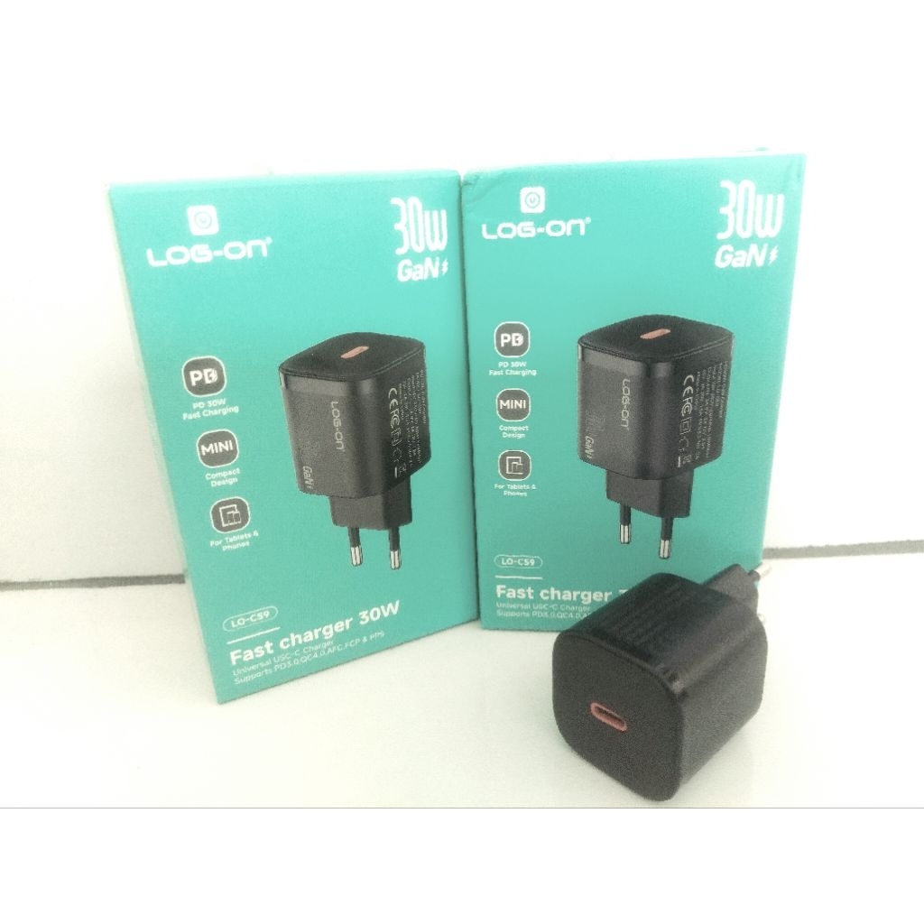 BATOK USB-C LOG-ON 30WATT FAST CHARGER