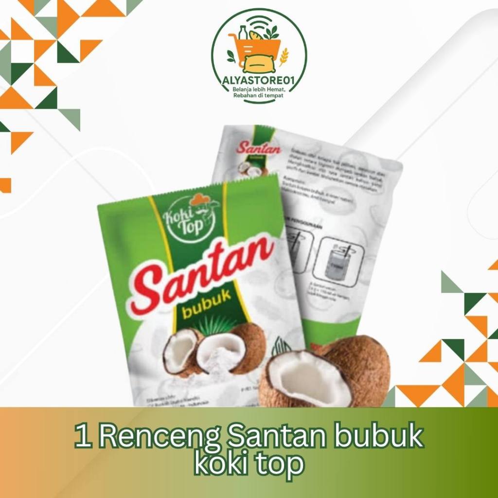 

10 Sachet Santan Bubuk / Koki Top / Santan Bubuk Instan