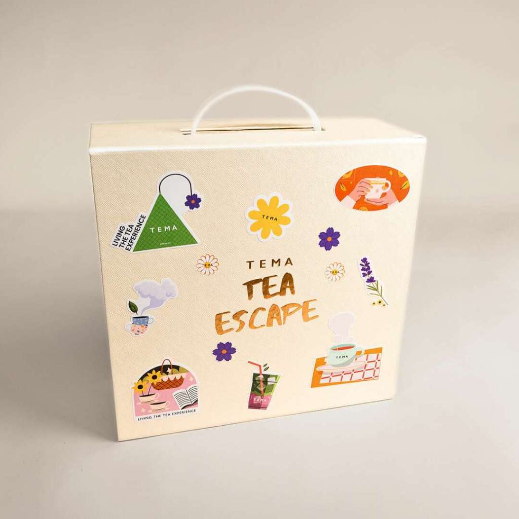 

TEMA Tea Escape - Mini Three Triangle Kit Limited Edition Gift Set | Set Hadiah dengan 3 Mini Three Teh + Travel Tag