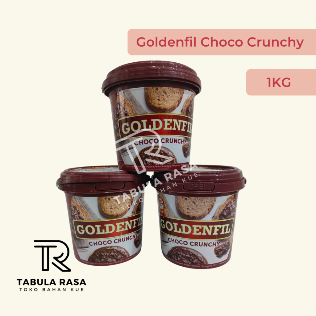 

Goldenfil Choco crunchy original 1kg selai coklat crunchy