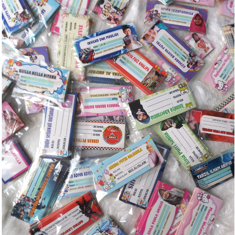 

STIKER BUKU MATA PELAJARAN SEKOLAH CUSTOM FOTO & NAMA
