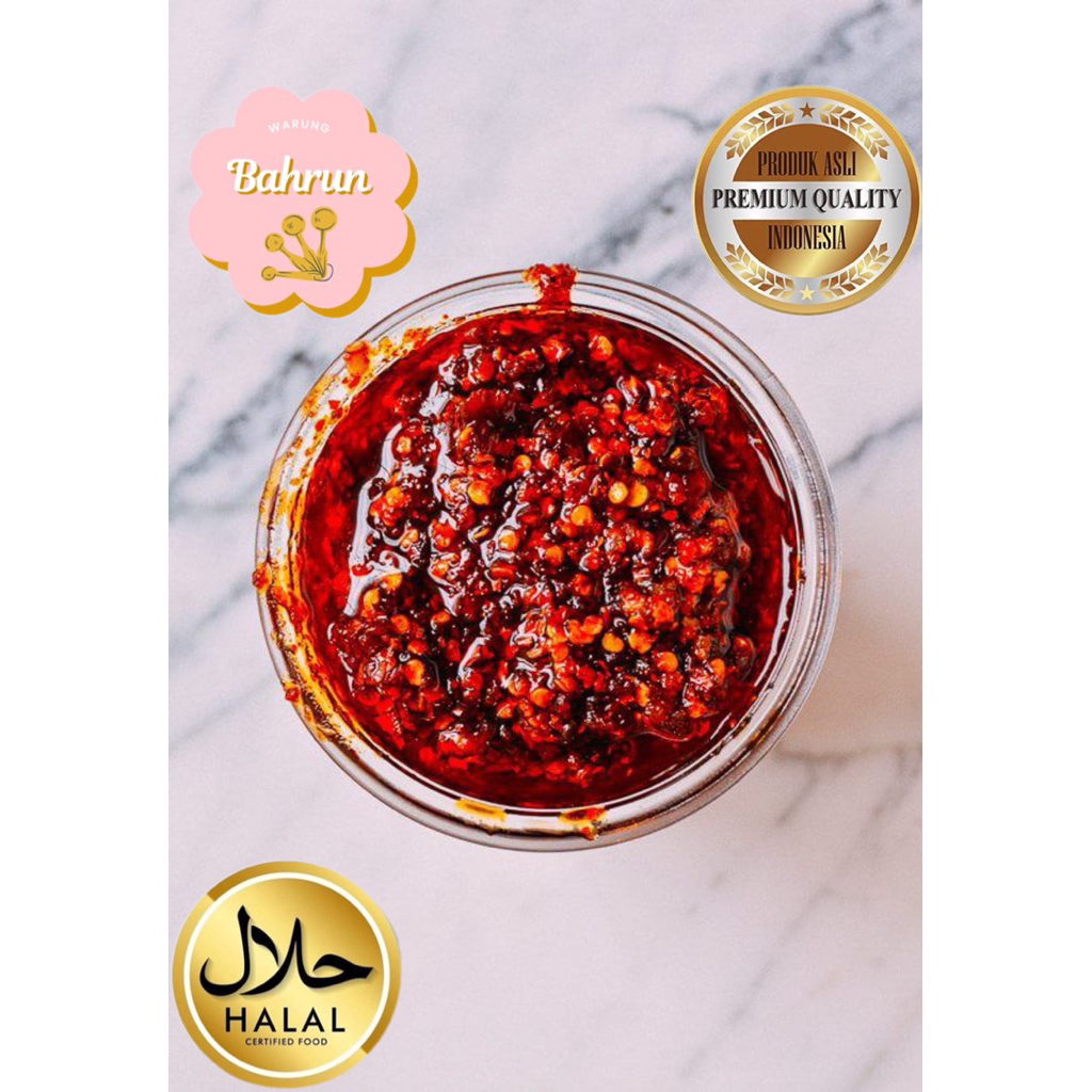 

chili oil,chili oil ebi,minyak cabe siap saji,chili oil siap saji