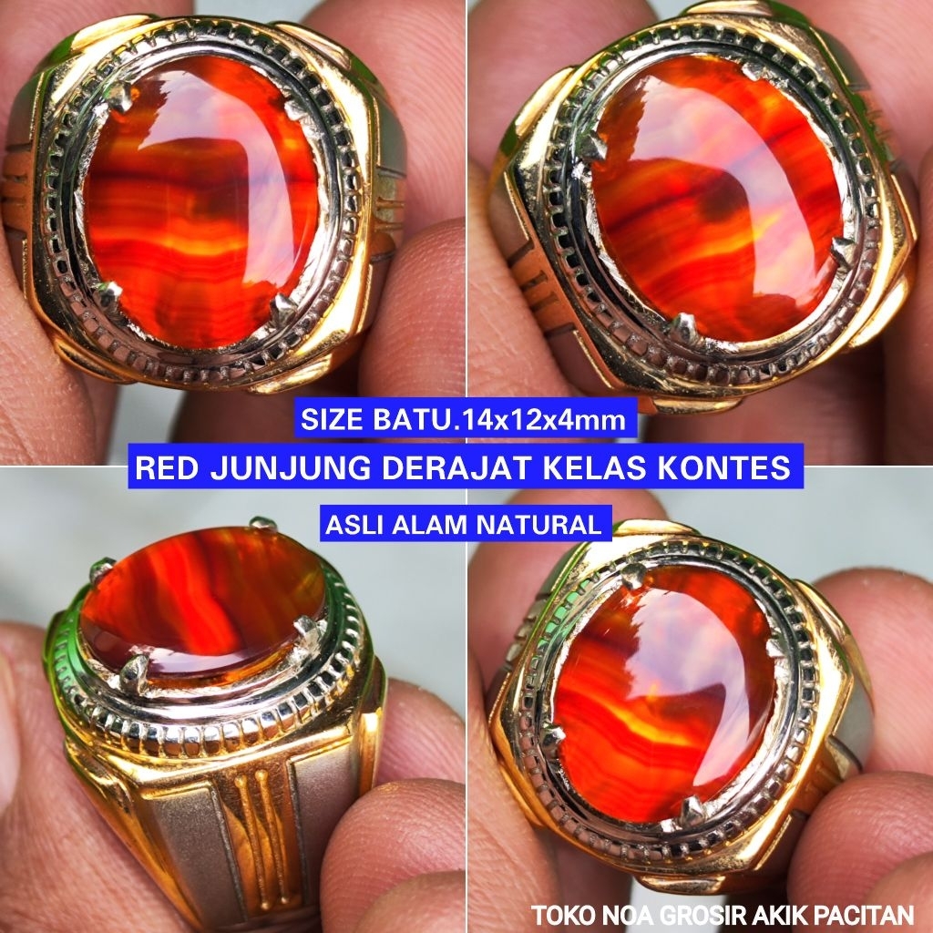 CINCIN RED JUNDER KELAS KONTES ASLI ALAM