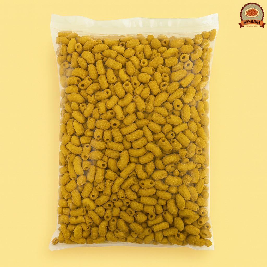 

Makroni Bantat 1kg Rasa Jagung Manis Semi Mekar Cemilan Snack Kering Makaroni