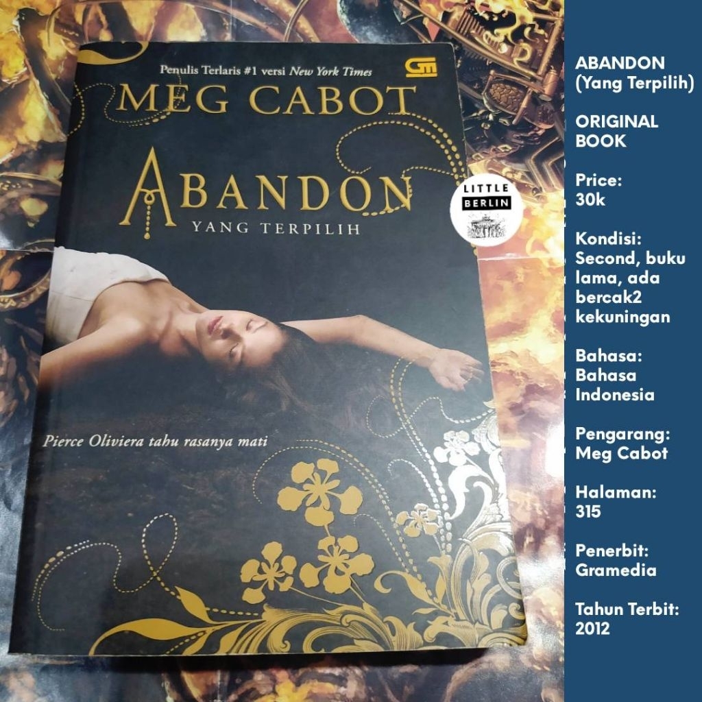 ORIGINAL Novel MEG CABOT Abandon Gramedia Preloved