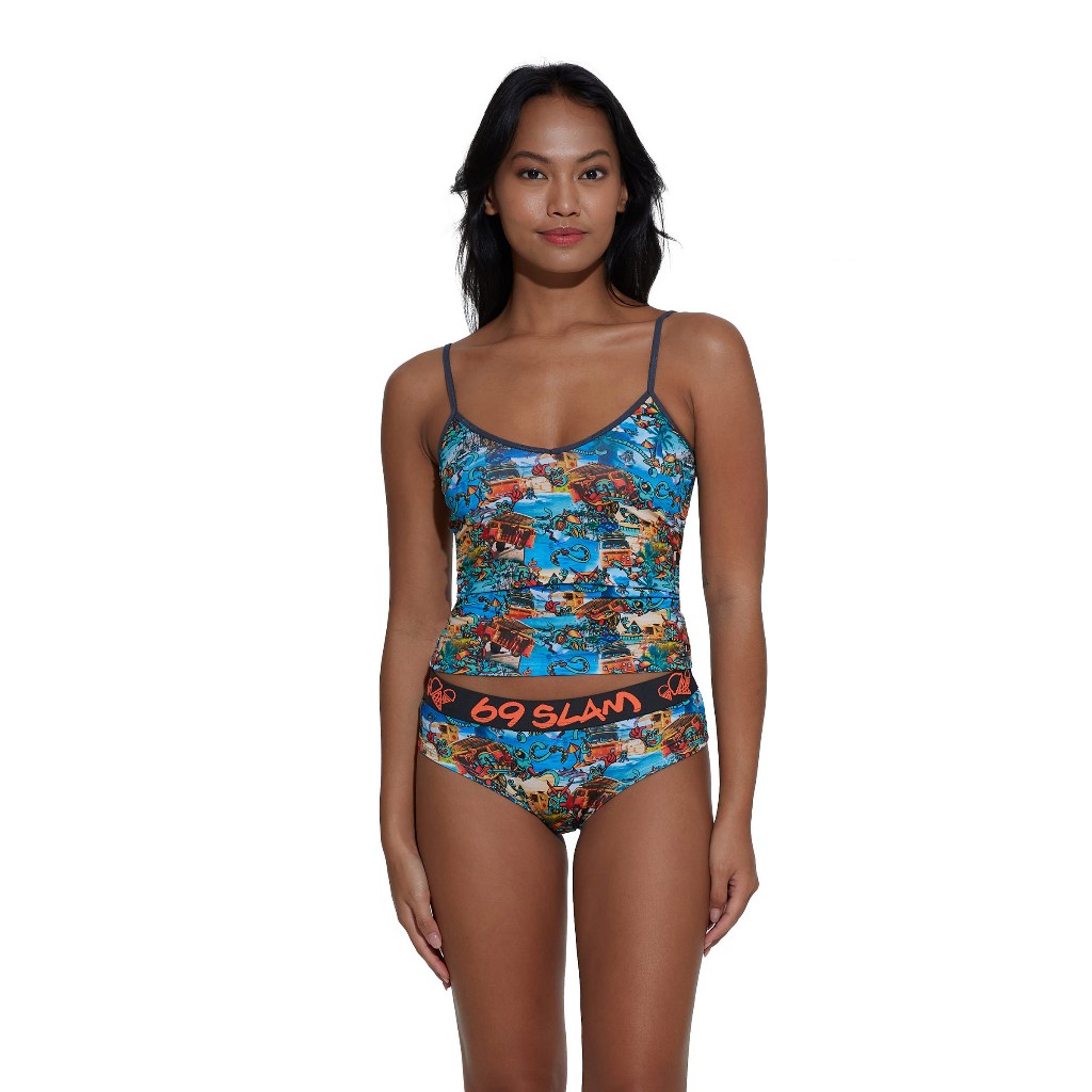 69slam Celana Dalam Wanita Beach Burger Luna Boxer GYXBHG-PO