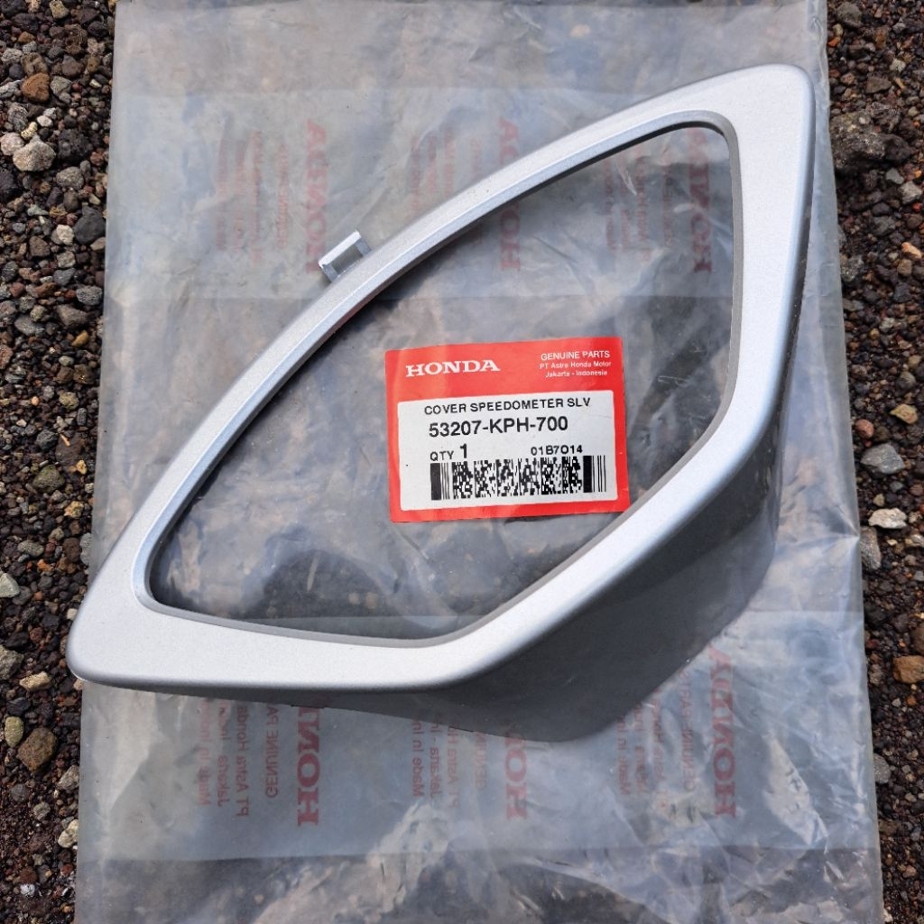 Cover speedometer silver honda supra x 125 53207-KPH-700 Original AHM Astra honda motor