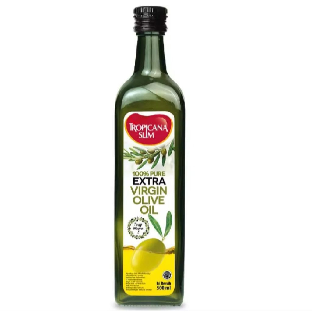 

Tropicana Slim Extra Virgin Olive Oil 500ml - Minyak 100% Pure Extra Virgin Olive Oil Lebih Sehat & Rendah Lemak Jenuh, Baik untuk Jantung