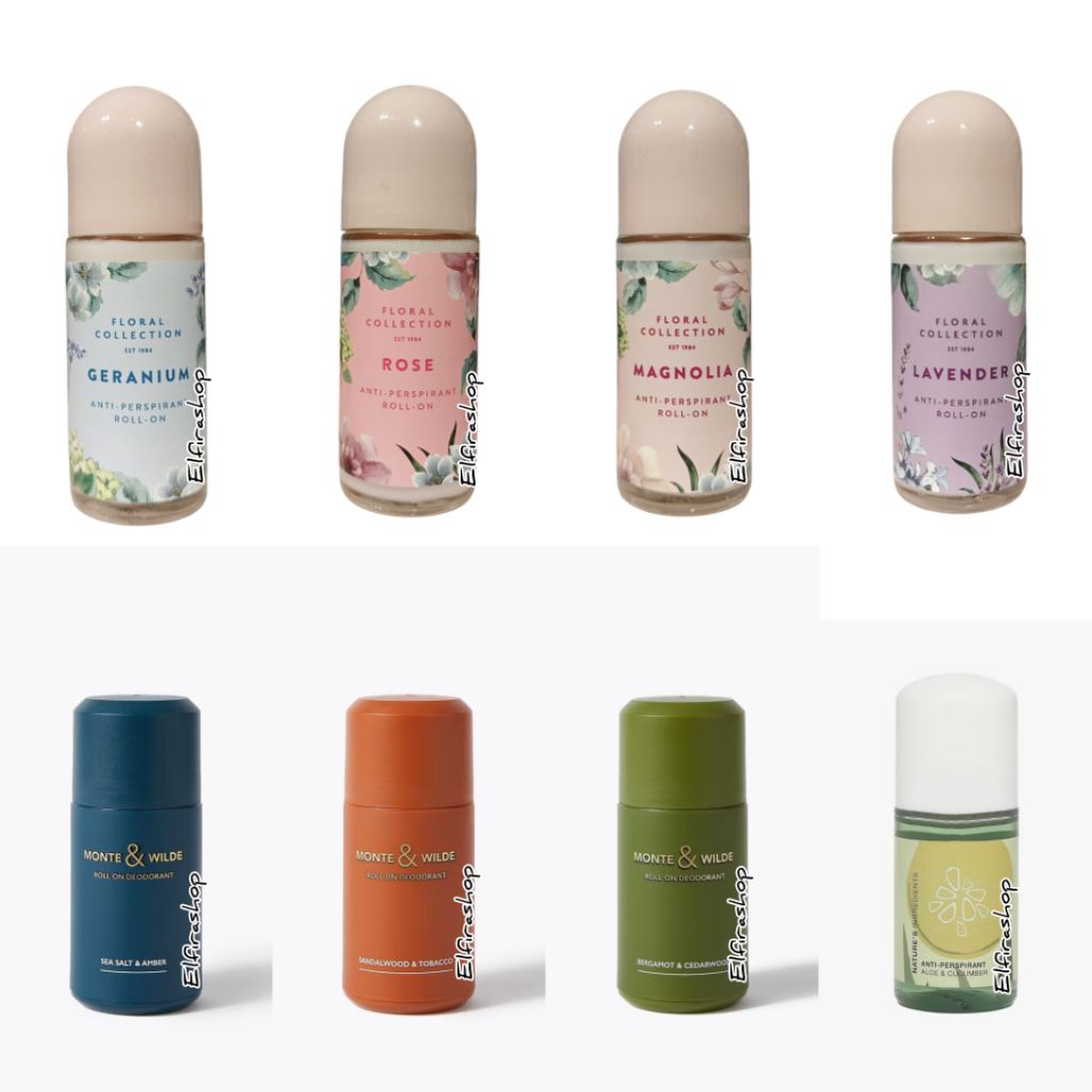 Marks & Spencer Roll On Deodorant M&S Deodoran Marks and Spencer Geranium China Blue Rose Magnolia L
