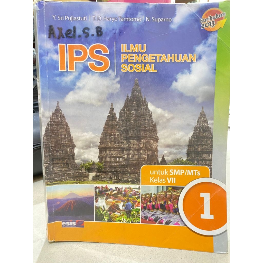 IPS ILMU PENGETAHUAN SOSIAL Y.SRI PUJIASTUTI / T.D.HRYO TAMTOMO / N.SUPARNO