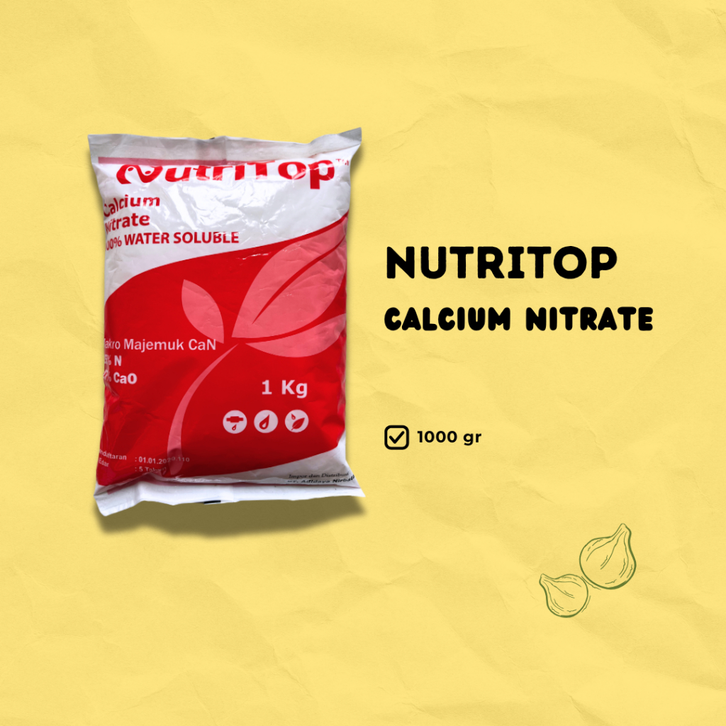 Pupuk Kalsium Calcium Nitrat 1000 gr (Ca(NO3)2)