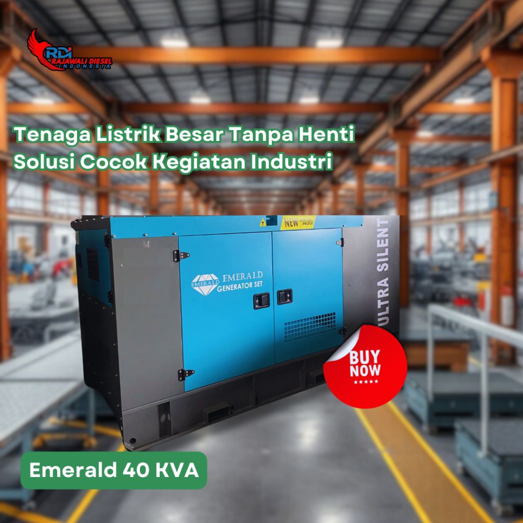GENSET 40 KVA EMERALD DIESEL ULTRA SILENT