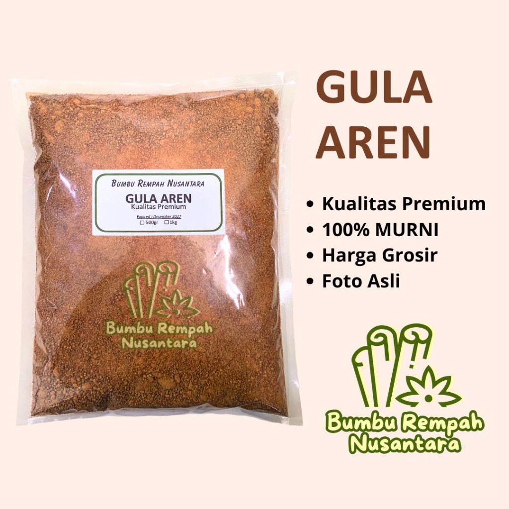 

Gula aren 500g 1kg - Rempah Asli Murni | BUMBU REMPAH NUSANTARA | Bumbu Dapur Nusantara Grosir Murah