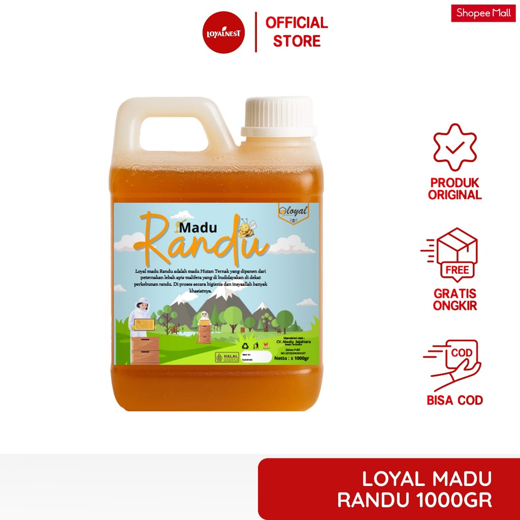

Loyalnest Madu Randu - Madu Hutan Super 1kg