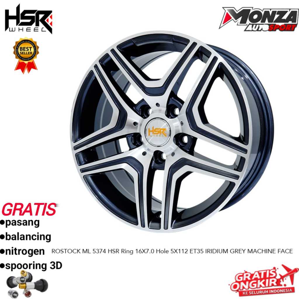 Velg mobil ring 16 Mercy,Ertiga,Innova,Terios,Rush,Granmax,Luxio Dll Hsr Rostock ML