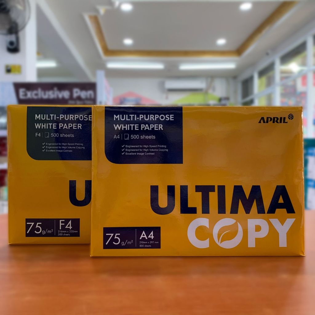

Kertas HVS ULTIMA COPY Kertas HVS Multi-Purpose 75gsm Kertas Print Fotocopy – A4 & F4 (500 Lembar)