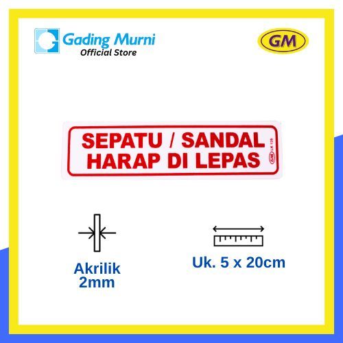 

GM LABEL KECIL LK 135 SANDAL SEPATU HARAP DI LEPAS