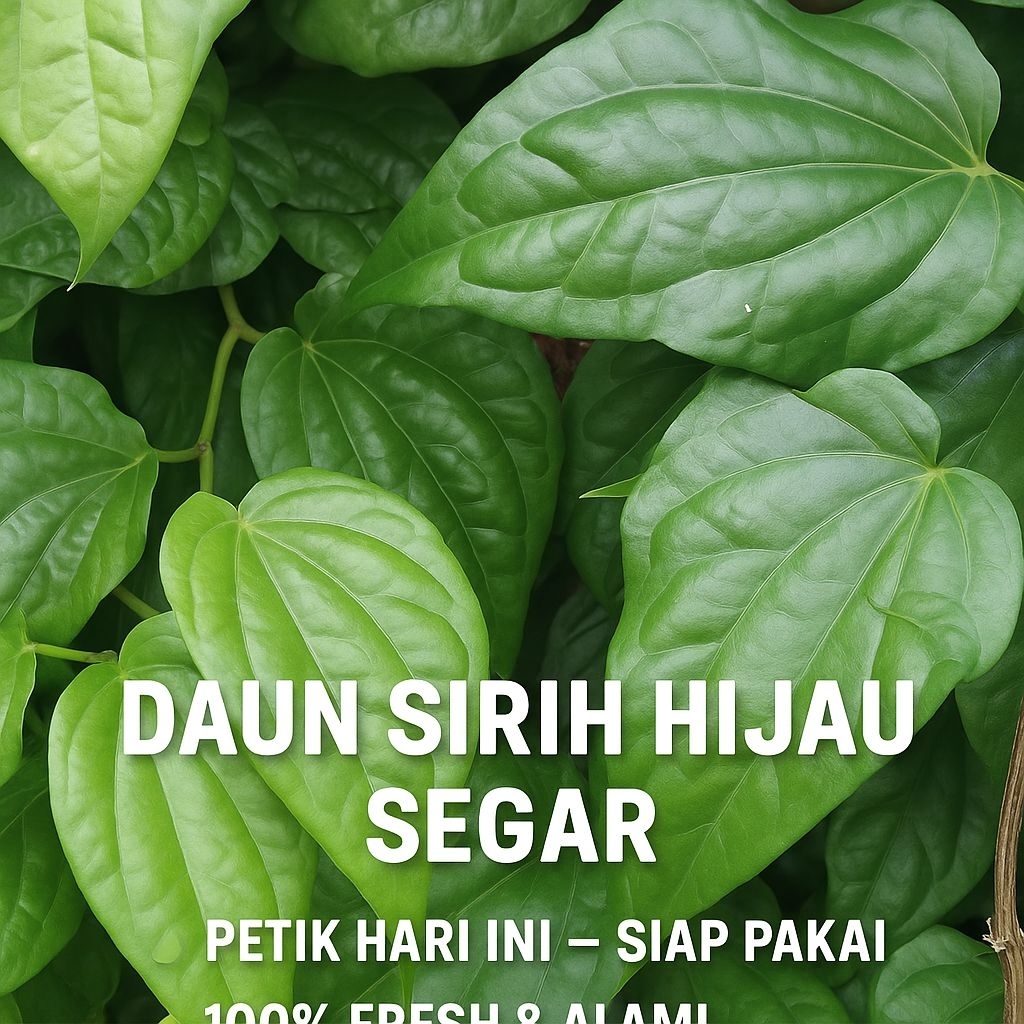 

TERMURAH!!!DAUN SIRIH HIJAU SEGAR 100 LEMBAR UNTUK KESEHATAN & PERAWATAN WANITA|Di petik langsung dari pohonya
