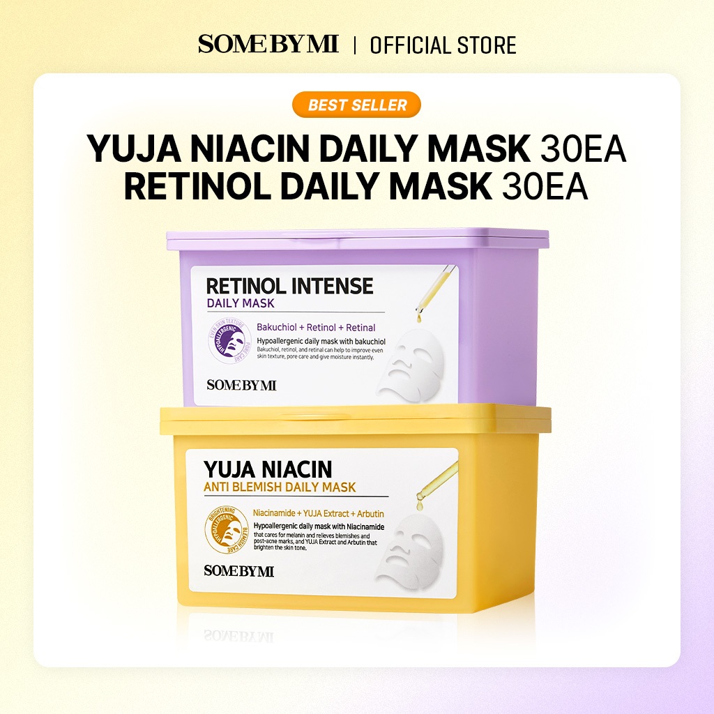 SOME BY MI RETINOL + YUJA DAILY MASK 2pcs set