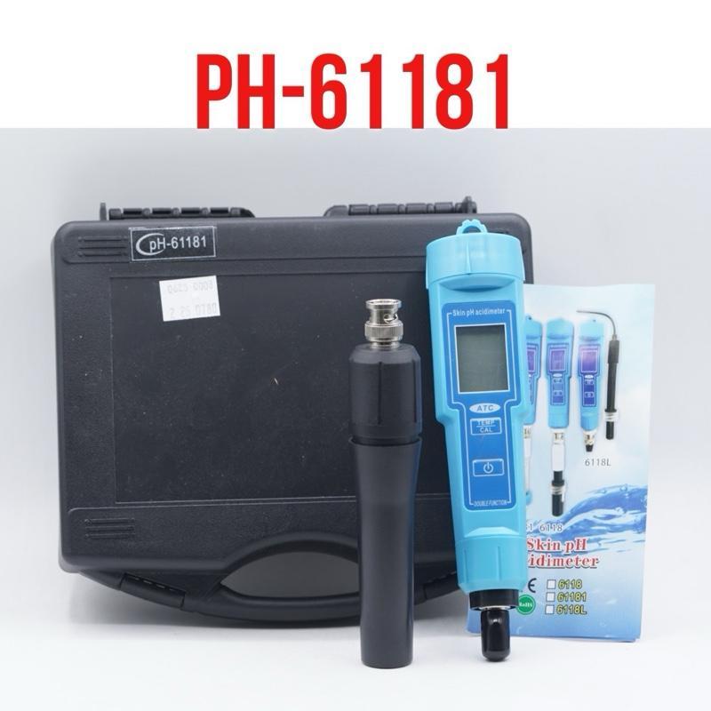PH-61181 pH Meter untuk Susu Keju Air Minum Tanah Daging Laboratorium Hidroponik Automatic Calibrati