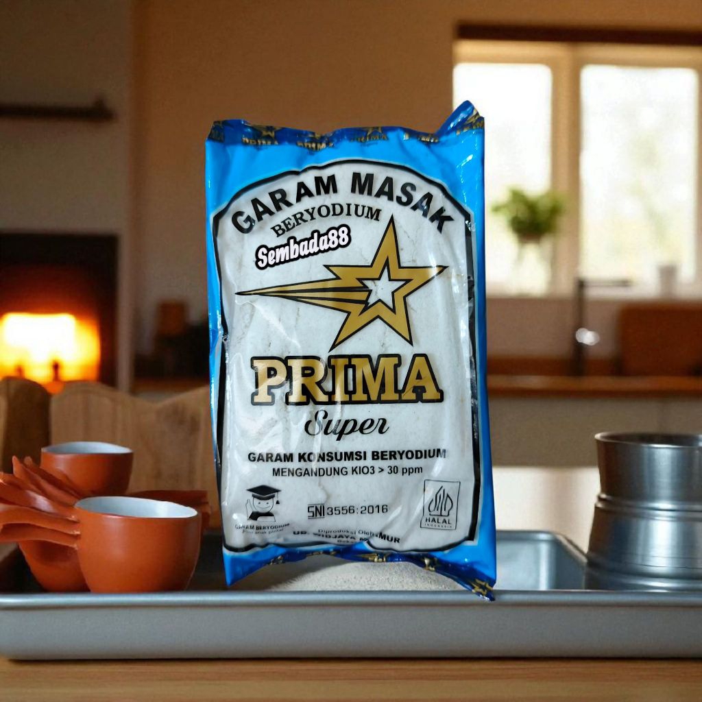 

5 PCS GARAM PRIMA SUPER KEMASAN 150 GRAM / GARAM BERYODIUM / BUMBU DAPUR / GARAM MASAK / GAREM