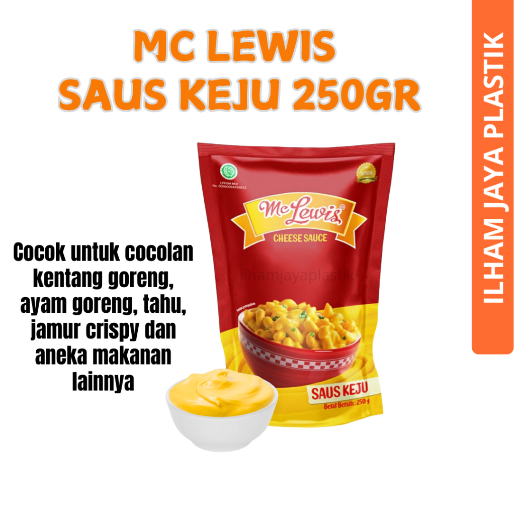 

Mc Lewis Cheese Sauce 250gr/ Saus Keju 250gr/saos keju