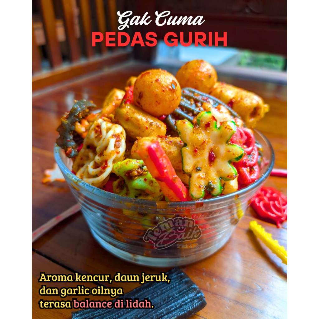 

Teman Baik Seblak Mix/Campur Pedas Gurih Daun Jeruk Recommended Camilan lokal