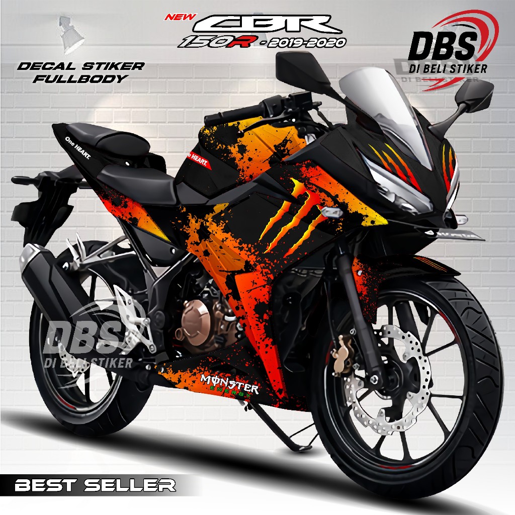 Stiker Fullbody (BISA COD) CBR 150R 2019-2020 / Stiker CBR 150R 2019-2020 Motif MHB DBS82
