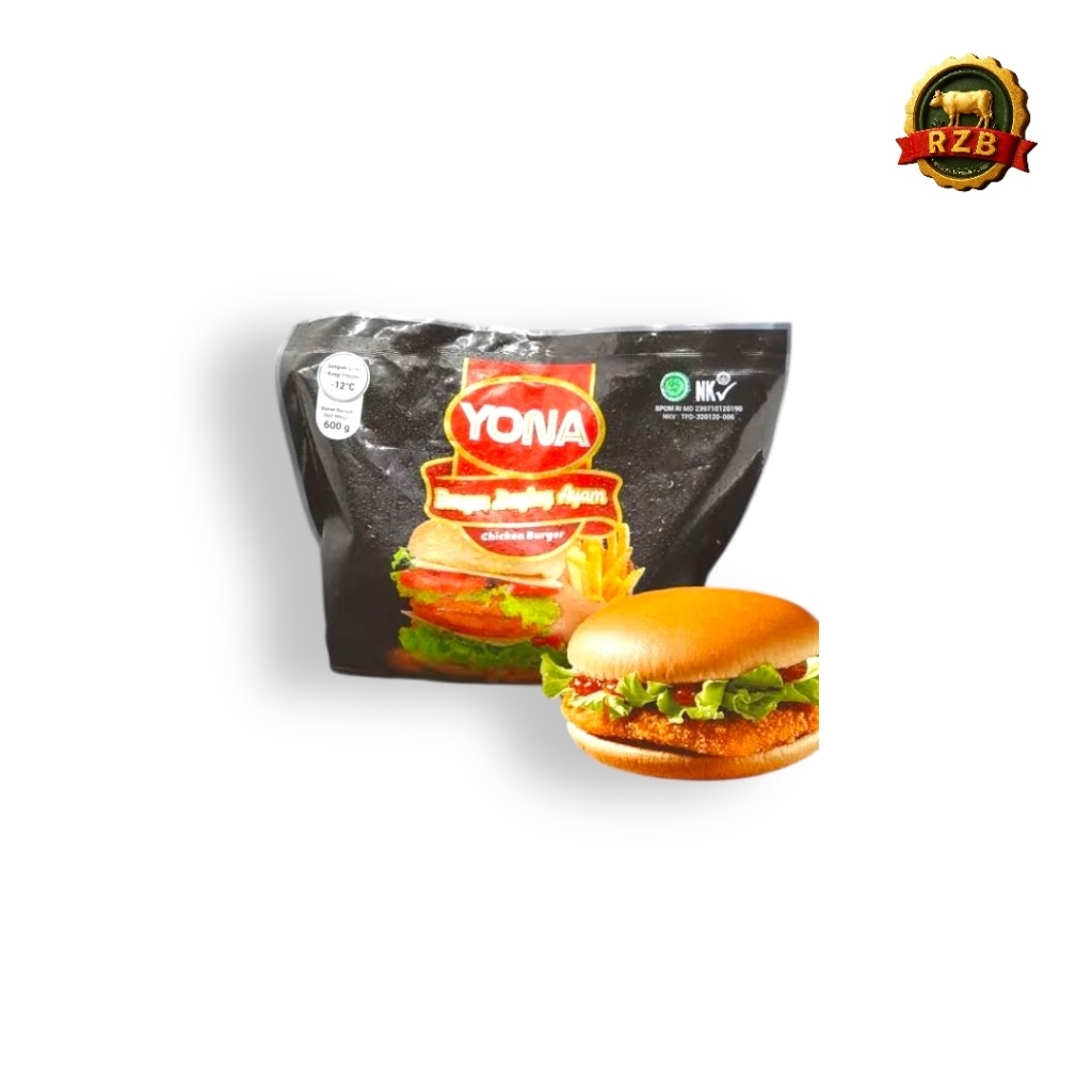 

YONA BURGER DAGING AYAM / CHICKEN BURGER 600gr