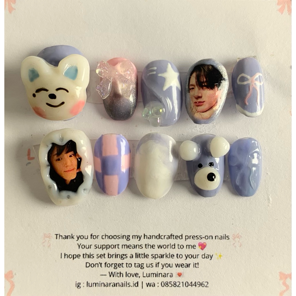 Press On Nails NCT Dream Kuku Palsu NCT Kpop Jeno