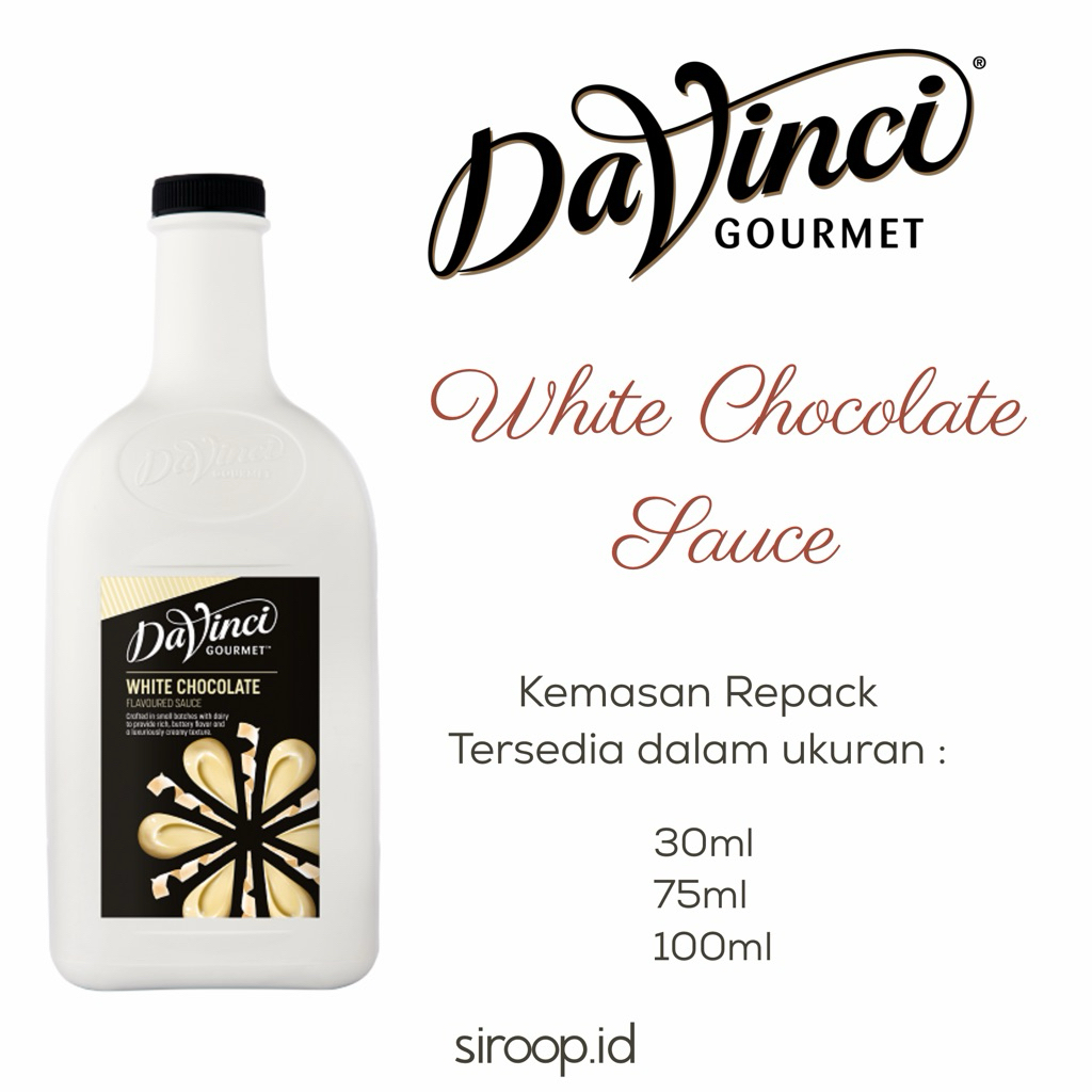 

Davinci White Chocolate Sauce Repack Original 30ml 75ml 100ml 250ml
