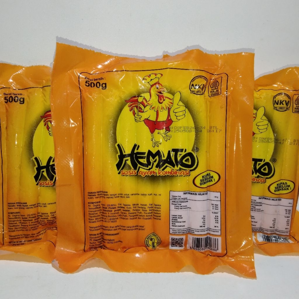 

HEMATO Sosis Ayam isi 15 pcs 500gr