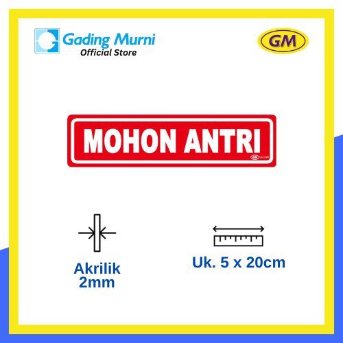 

GM LABEL MOHON ANTRI LK-222 KECIL WARNA