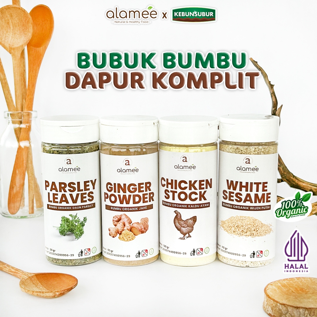 

ALAMEE Bumbu Dapur Bubuk Lengkap Bawang Bombay Powder Organik Praktis Organik Tabur kebunsubur