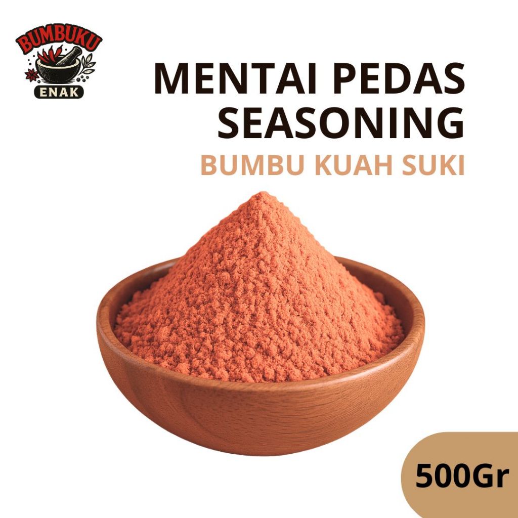 

Bumbu Kuah Suki Rasa Mentai Pedas Seasoning 500gr – Kuah Gurih Pedas Lumer Ala Jepang, Cocok untuk Steamboat & Shabu Praktis