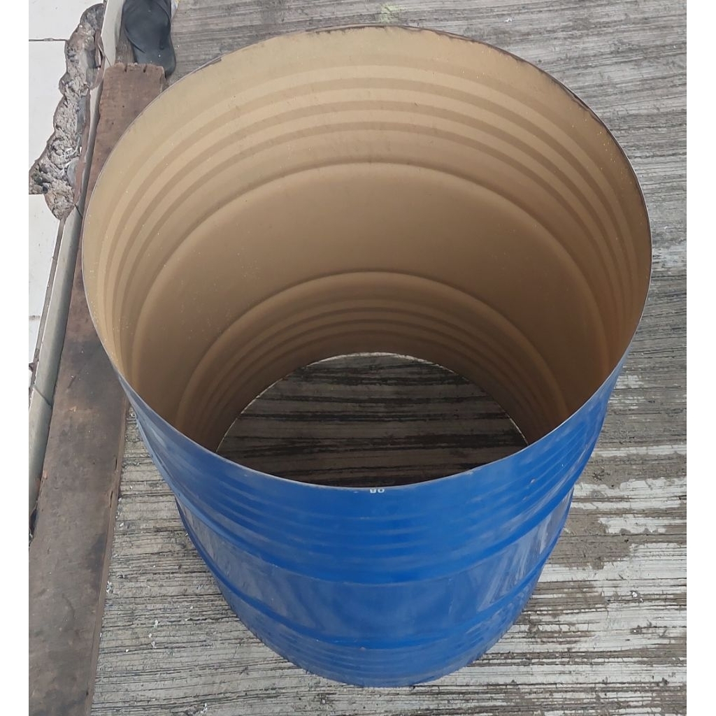 Drum Tong Besi Kaleng 200 Liter Bolong Atas Bawah