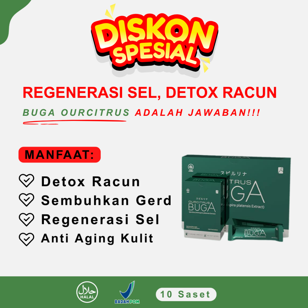 Buga Ourcitrus - Minuman Stemcell Suplement Japan Formulated Premium Bio Stem Cell Isi 10