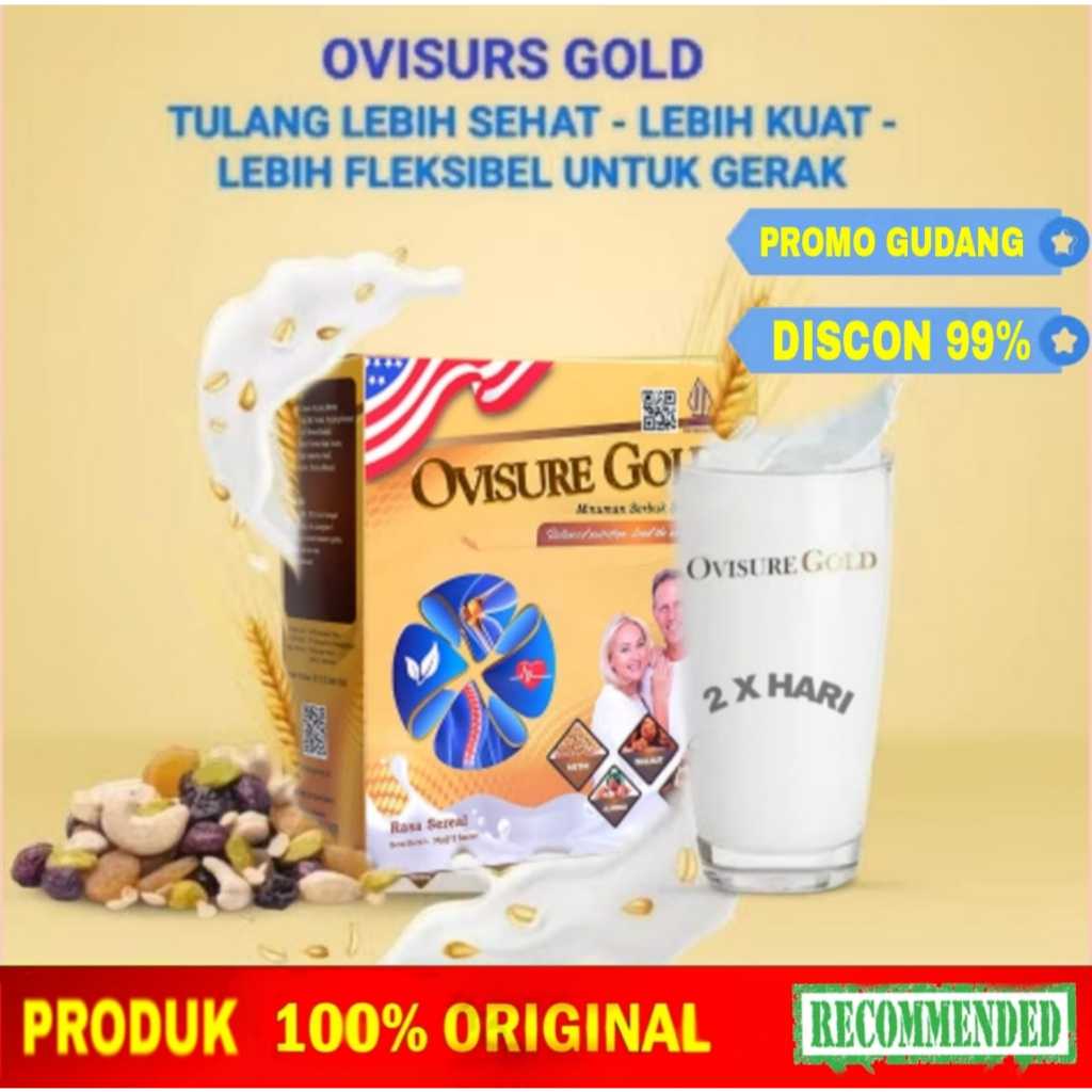 

OVISURE GOLD MILK Susu Usa Asli Ovisure Gold susu kesehatan tulang persendian syaraf kejepit tulang kropos