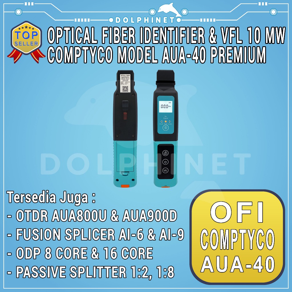 OFI Comptyco AUA-40 OFI Optical Fiber Identifier + 10mW VFL Visual Fault Locator Premium OFI Optical