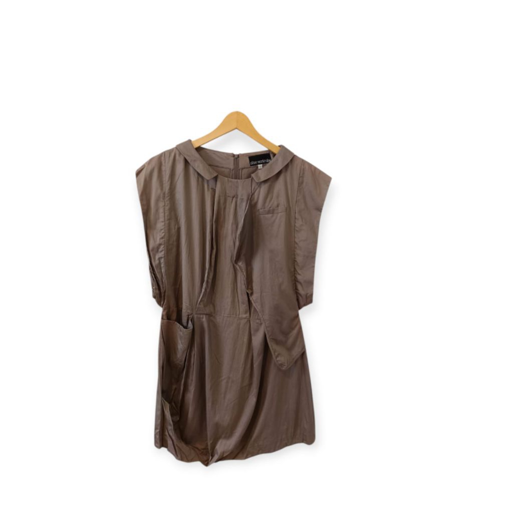 Oline Workrobe Taupe Mini Dress