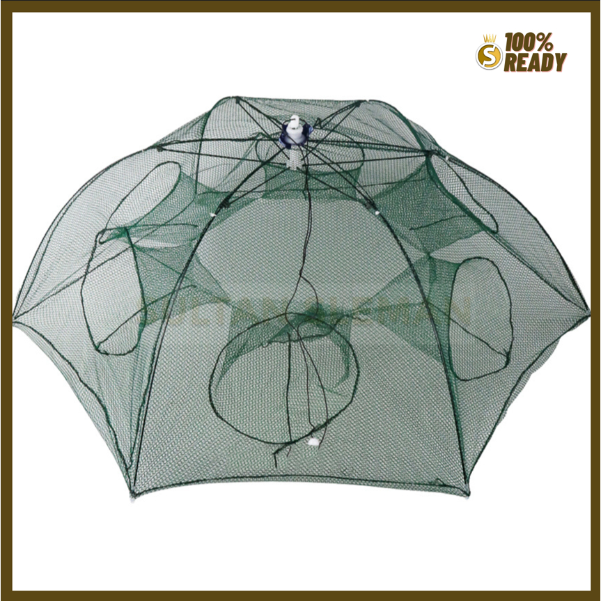 Jaring Pancing 6 Lubang Trap Cage Murah / Jaring Pancing / Perangkap bubu Payung