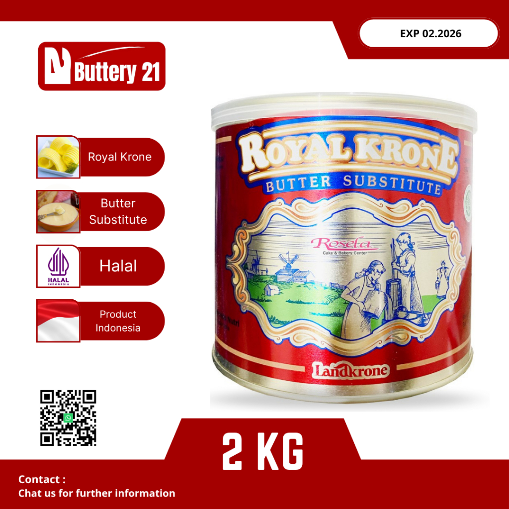 

ROYAL KRONE BUTTER 2 KG/ROYAL KRONE BUTTER SUBSTITUTE