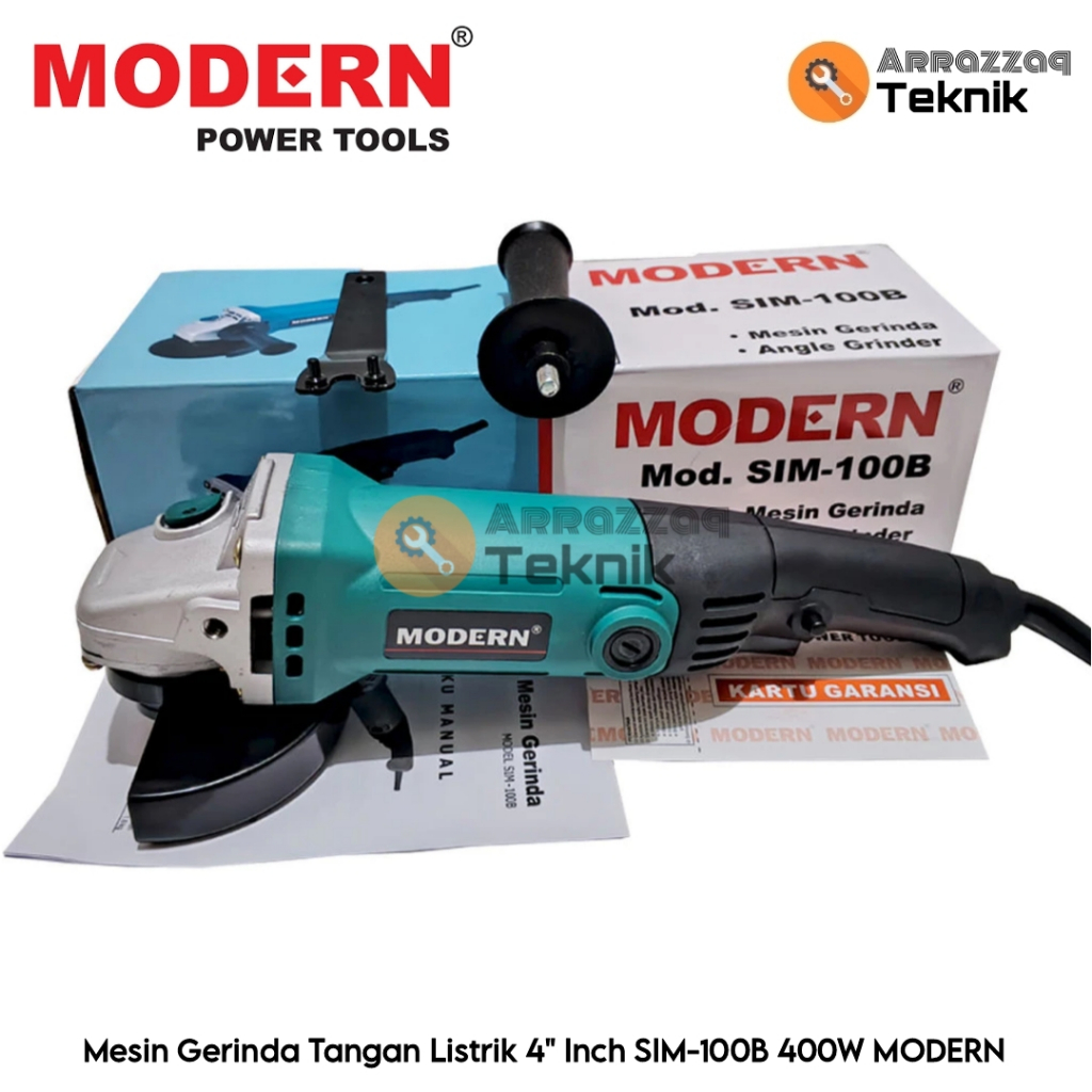 Mesin Gerinda Tangan Gurinda Listrik 4" Inch Modern SIM-100B Angle grinder 400W
