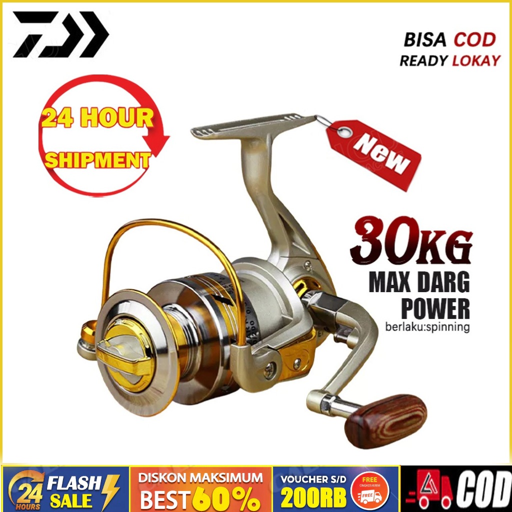 [ COD ] - Reel Pancing Daiwa  DC2000 - DC7000  Spinning 5.2:1 Gear Ratio