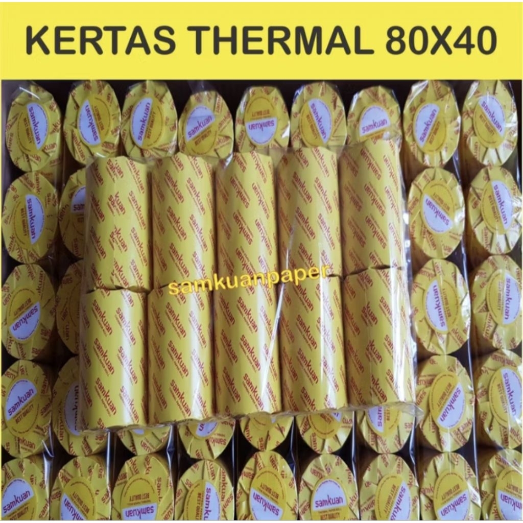 

Kertas Thermal 80×40mm Samkuan