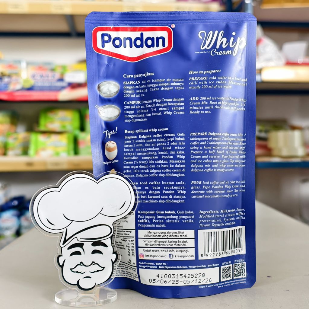 

[Whispers] Pondan Whipping Cream 100Gr / Bubuk WhipCream Pondan 100Gr